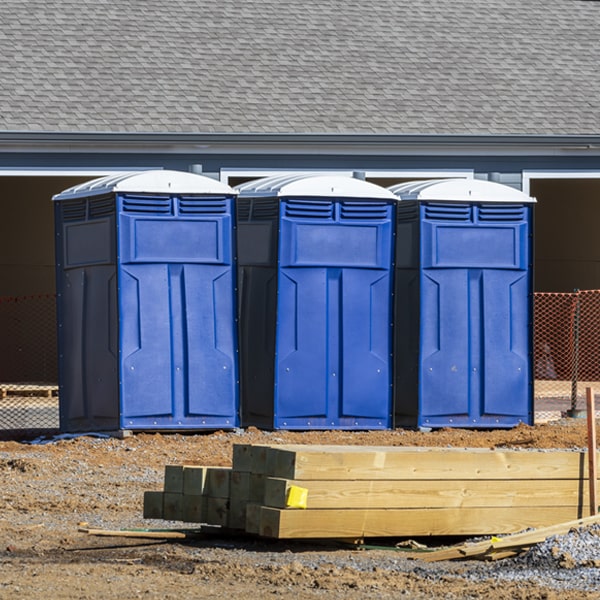 how can i report damages or issues with the porta potties during my rental period in Eastlake CO